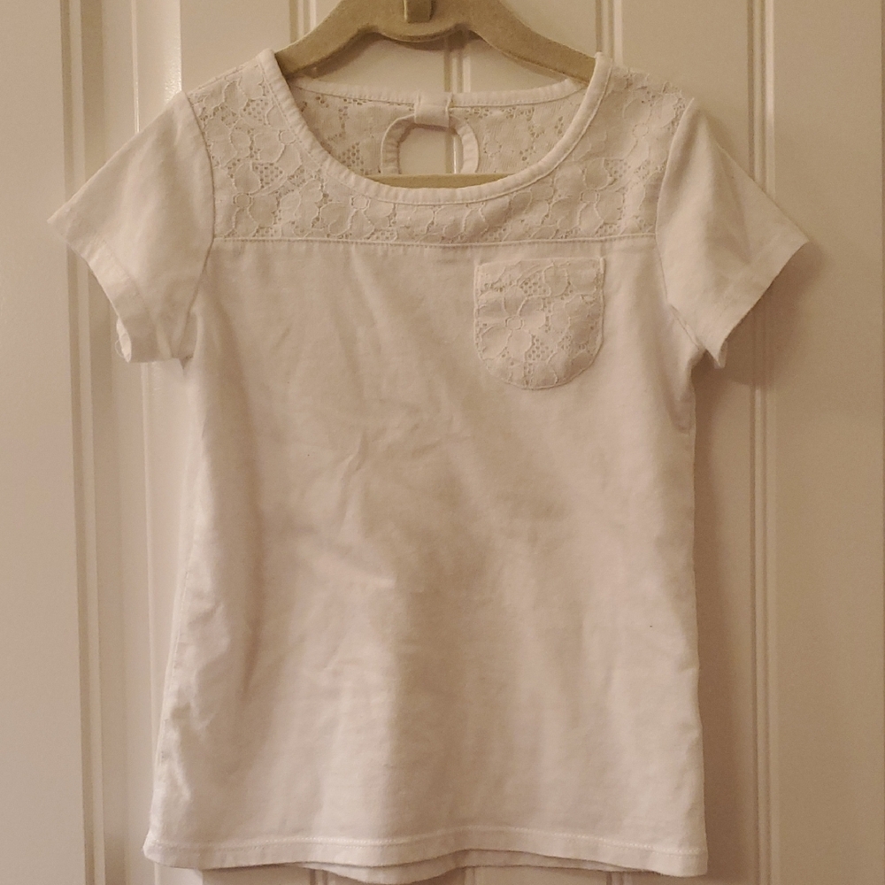Garanimals White Short Sleeve Tee Classic Crew Neck